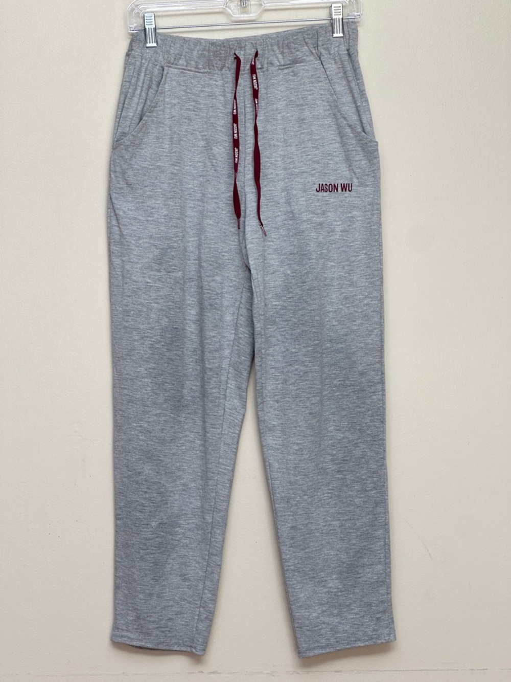 Jason Wu Sweatpants Logo Drawstring Gray